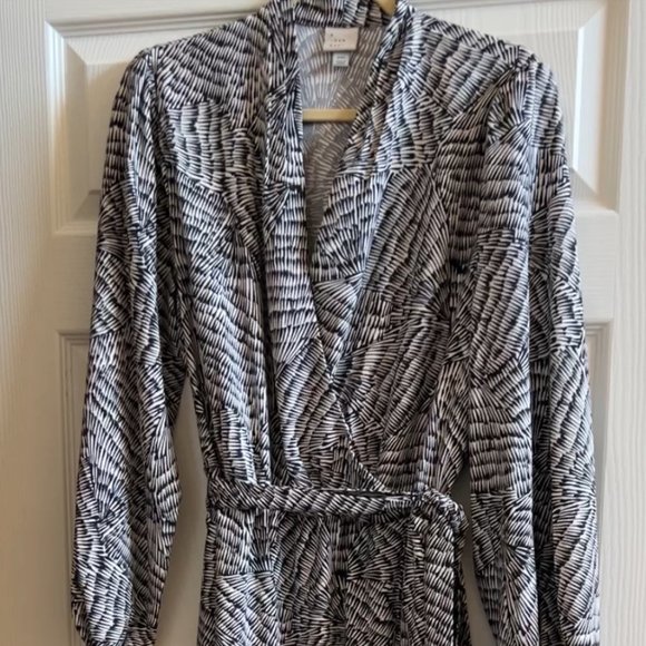 A New Day Women's Maxi Dress - Black/Cream Size XXL - Picture 10 of 11